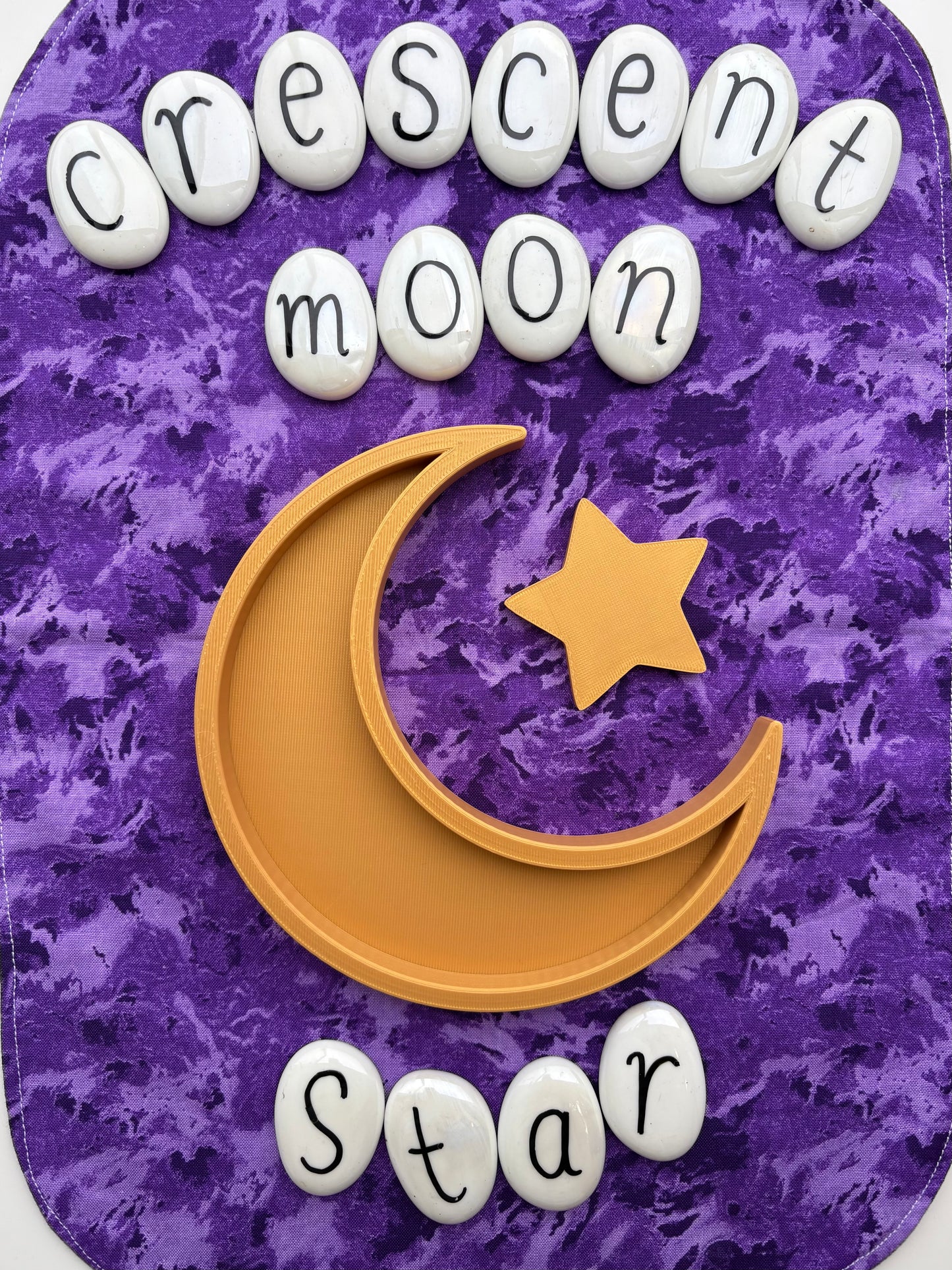 Crescent Moon and Star Sensory Tray