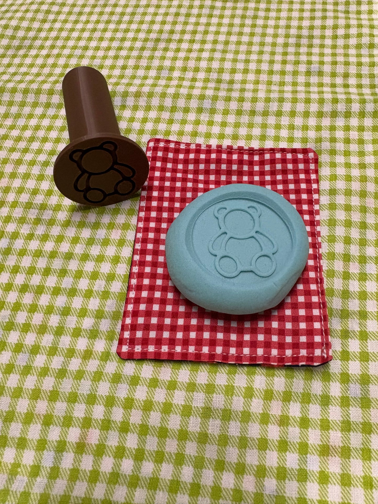 Teddy Bear Playdough Stamp
