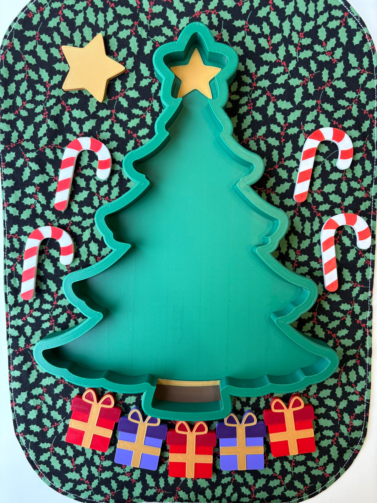 Christmas Tree BUNDLE - Sensory Tray Large and Counting Tokens