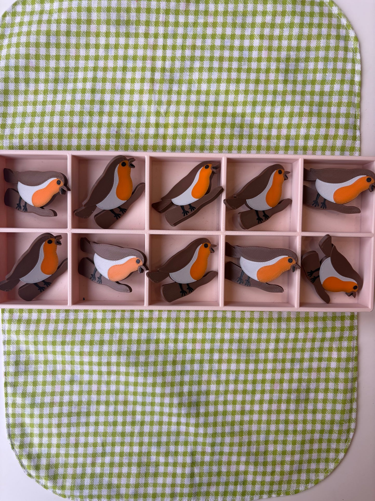 Robin Counting Tokens Set of 10