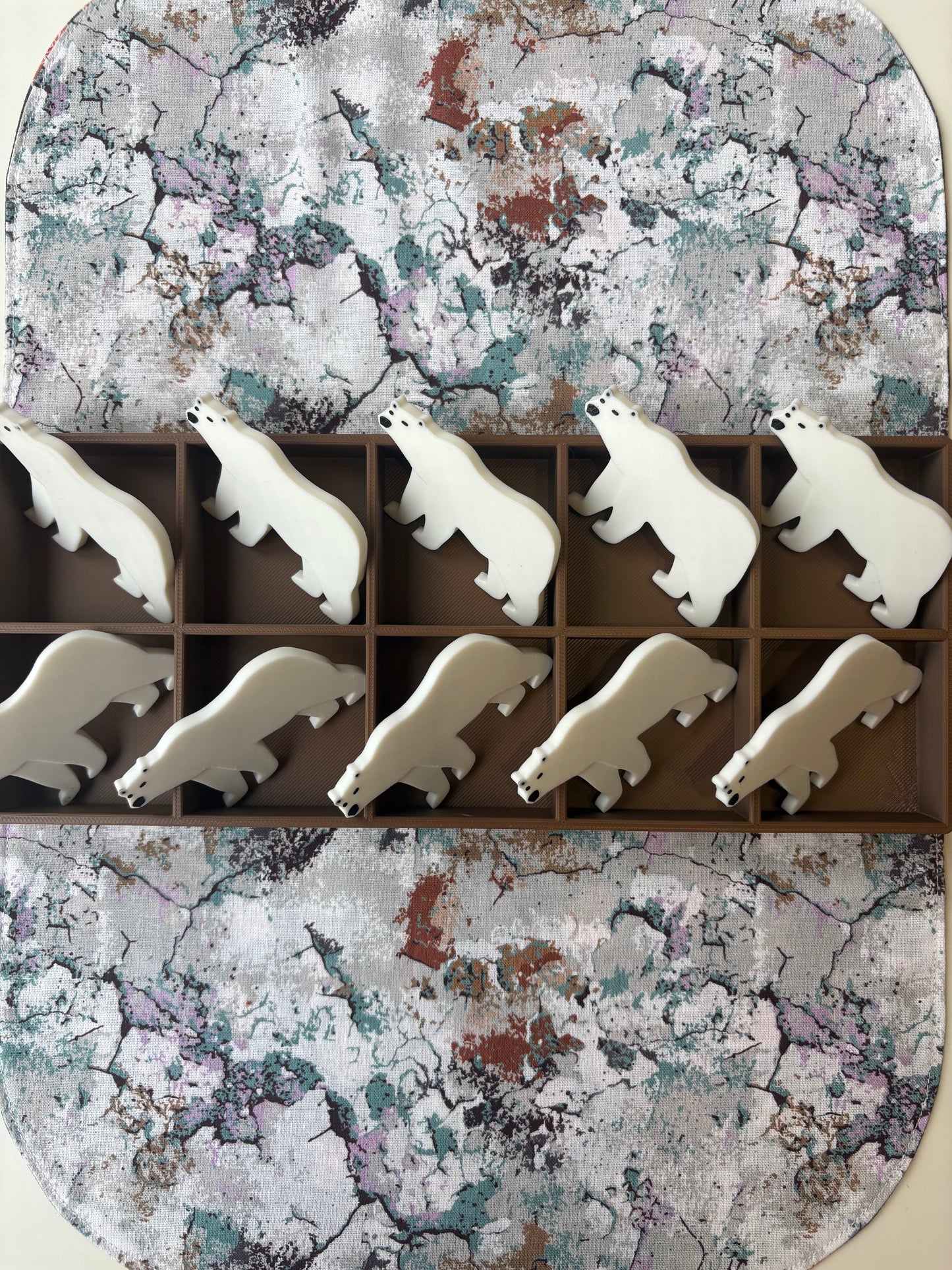 Polar Bear Counting Tokens Set of 10