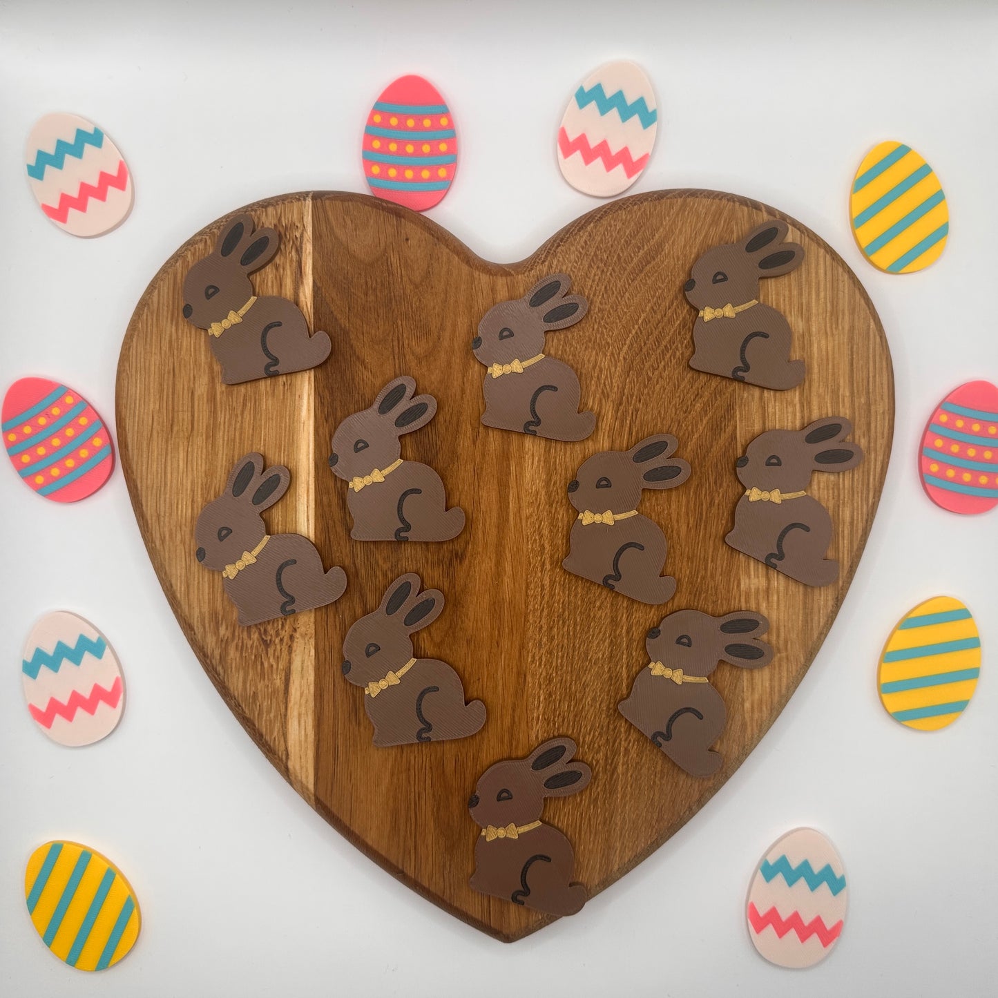 Chocolate Easter Bunny Counting Tokens