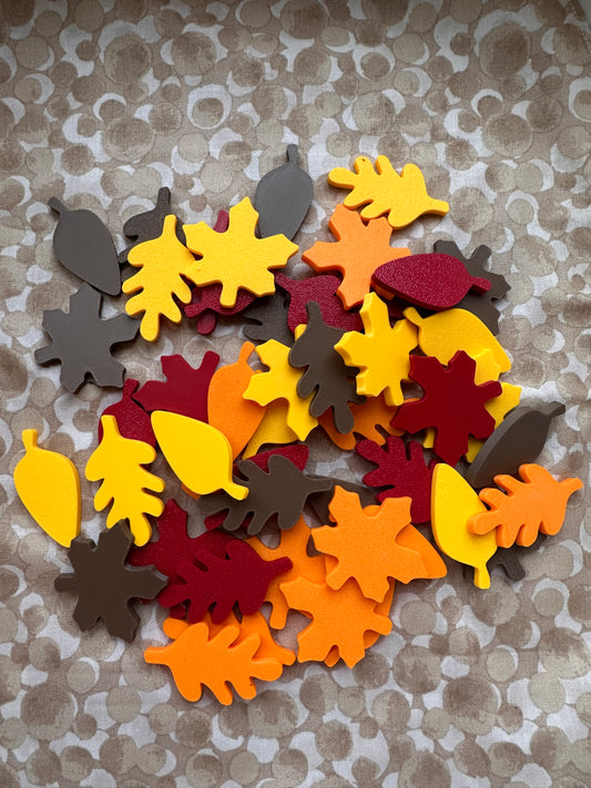 Autumn Leaf Counting Tokens Set of 10