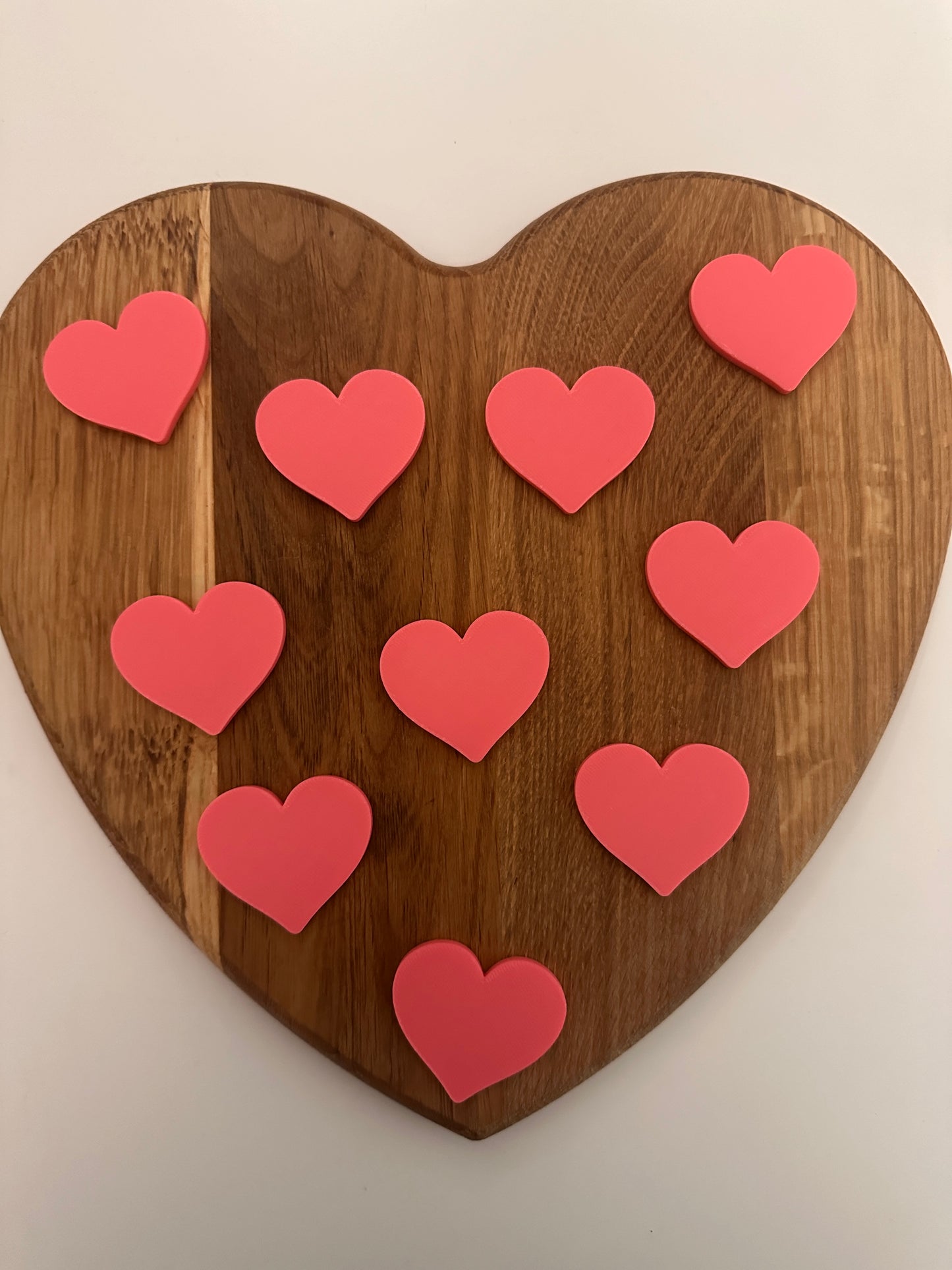 Heart Counting Tokens Set of 10