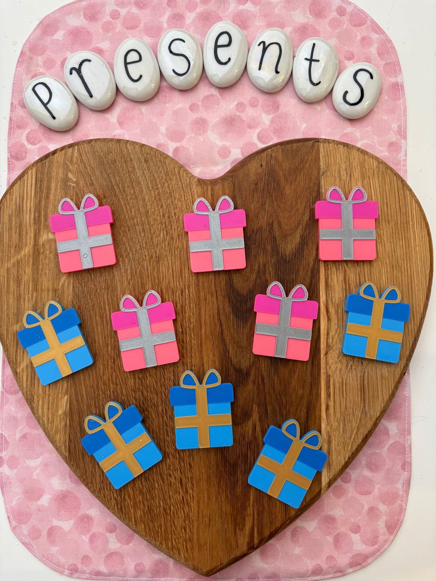 Present Counting Tokens Set of 10