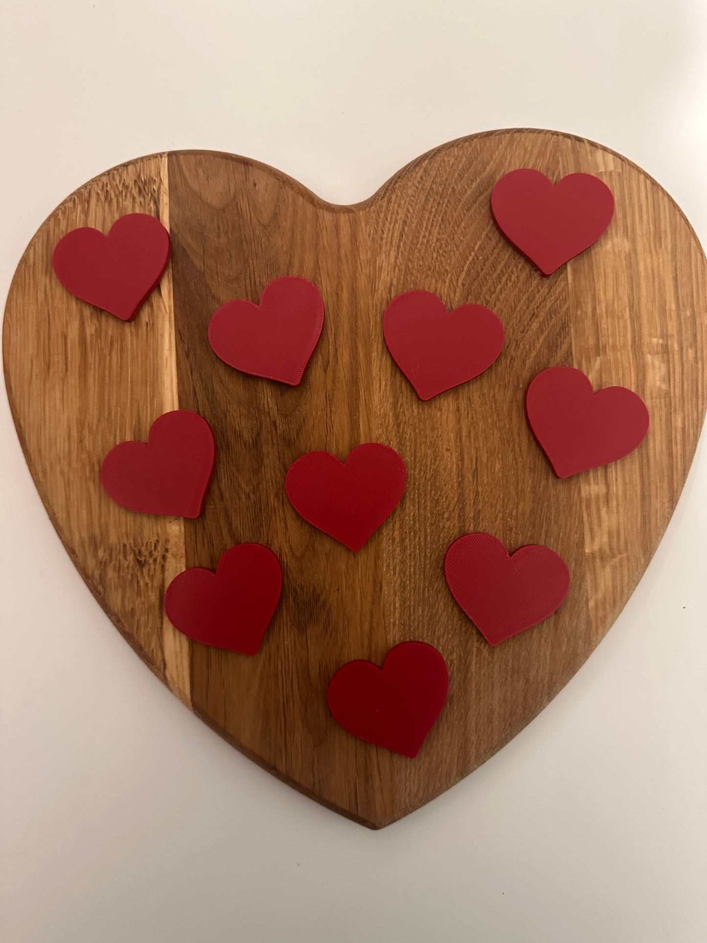 Heart Counting Tokens Set of 10