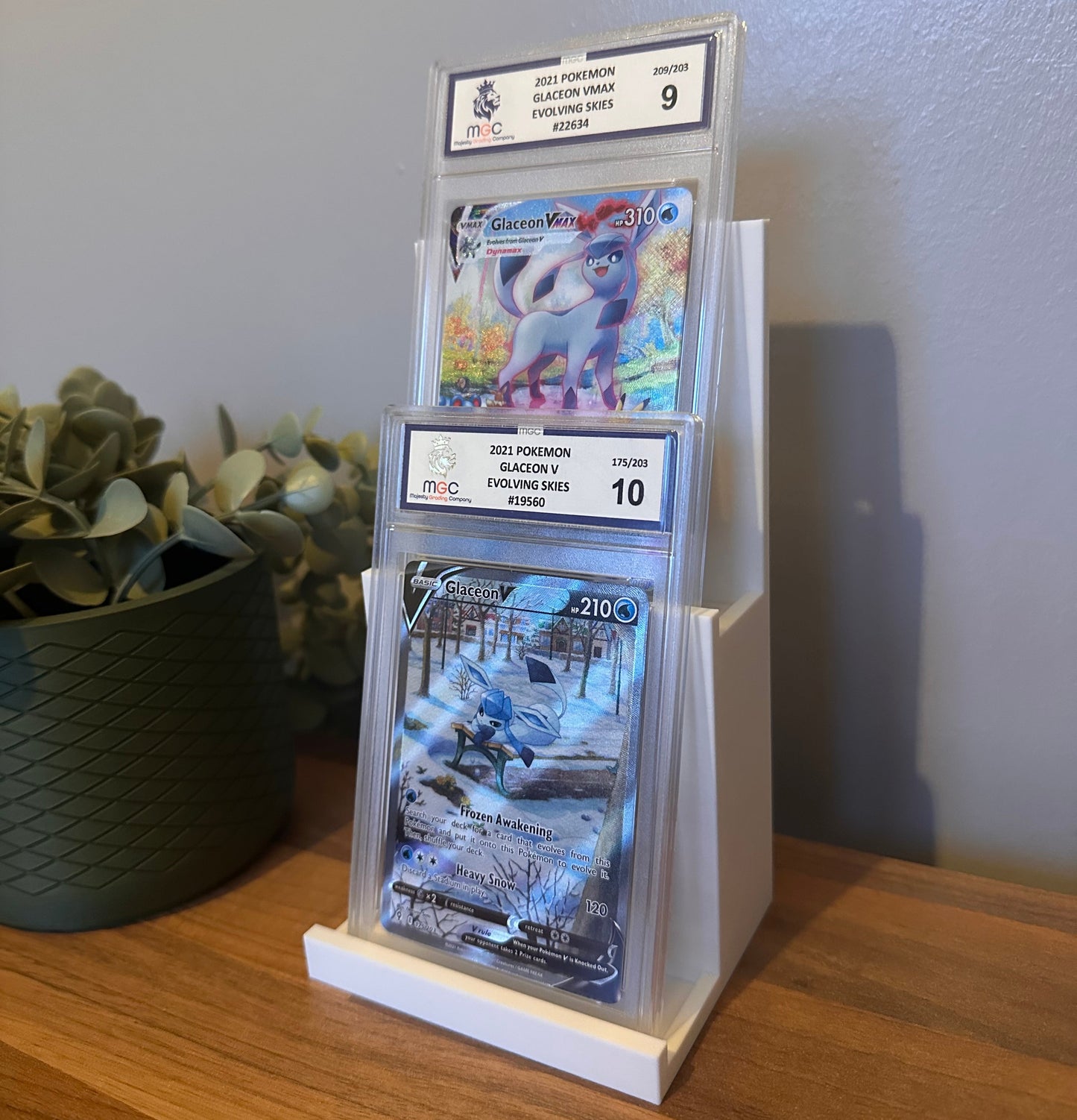 Pokemon Graded Card Display Stands Displays Up To 9 ACE PSA Graded Cards