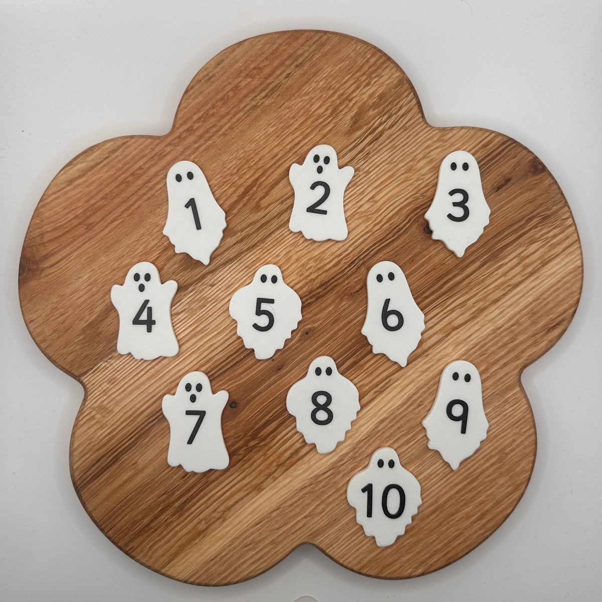 Ghostly Number Counting Tokens