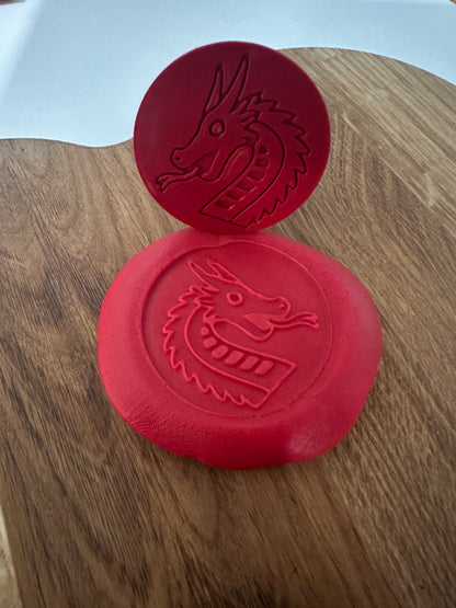 Lunar New Year Dragon Playdough Stamp