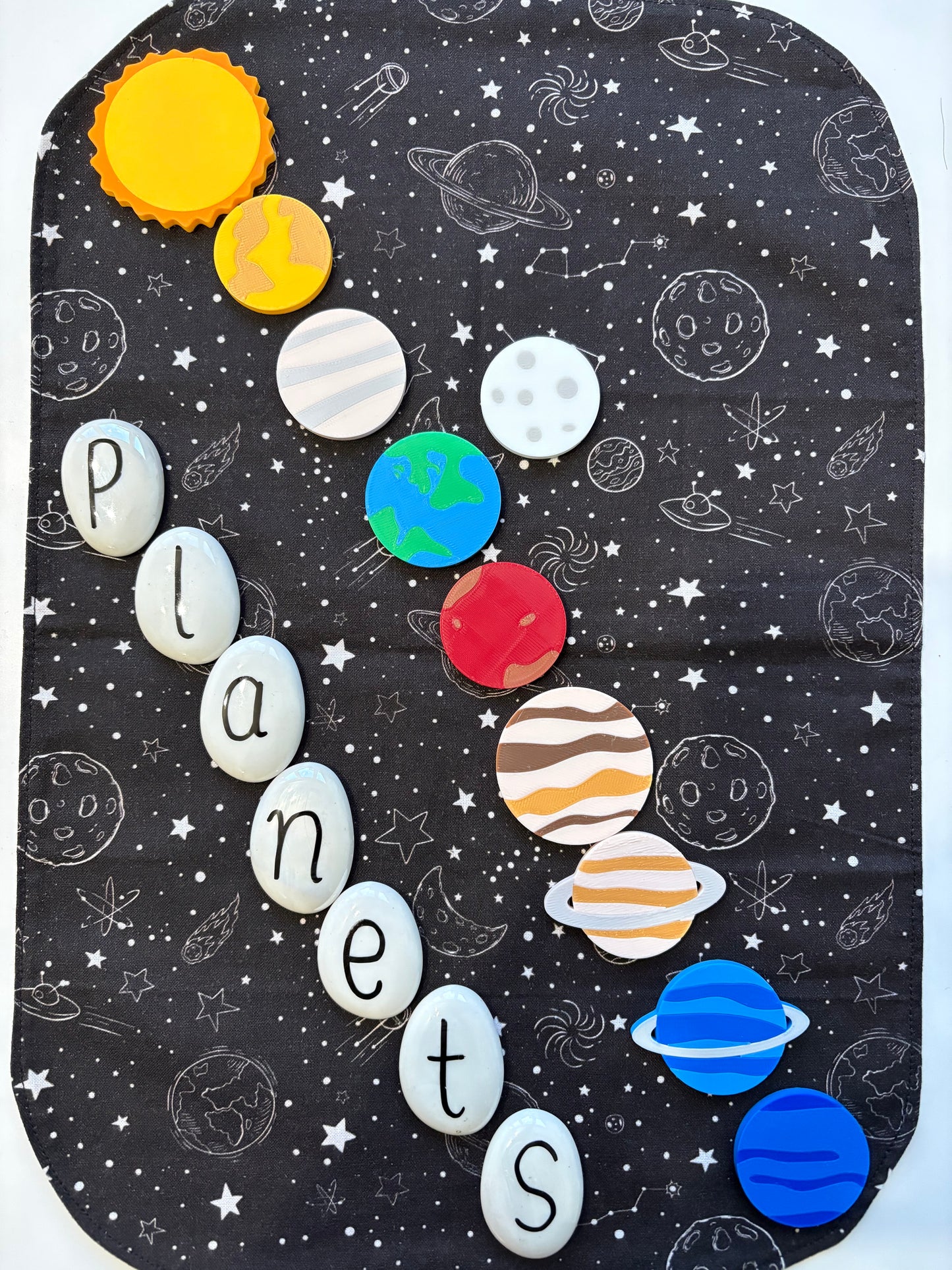 Solar System Counting Tokens Set of 10