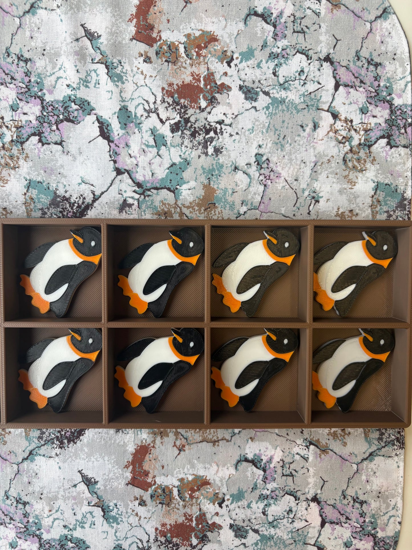 Penguin Counting Tokens Set of 10