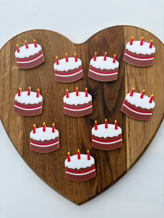 Cake Counting Tokens Set of 10