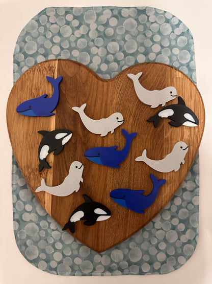 Sea Animals Counting Tokens