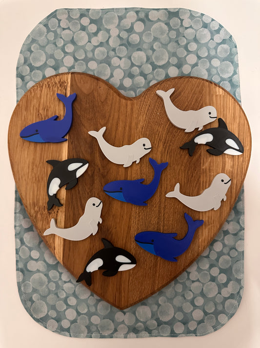 Sea Animals Counting Tokens