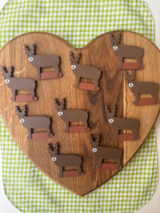 Deer Counting Tokens Set of 10