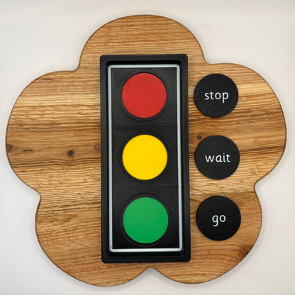 Traffic Light Sensory Tray & Memory Game