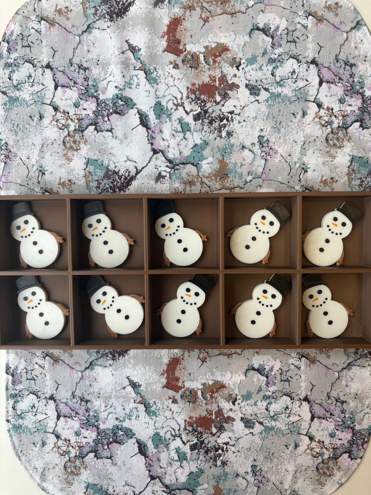 Snowman Counting Tokens Set of 10