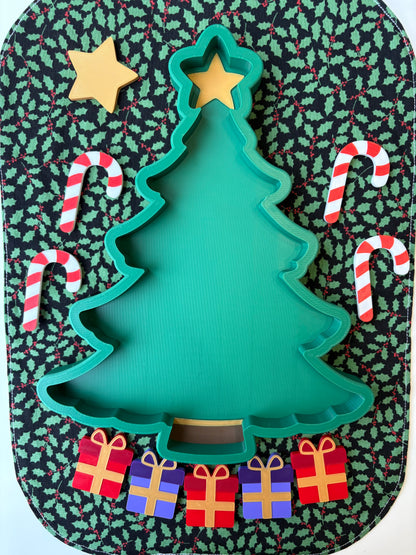 Christmas Tree BUNDLE - Sensory Tray Large and Counting Tokens
