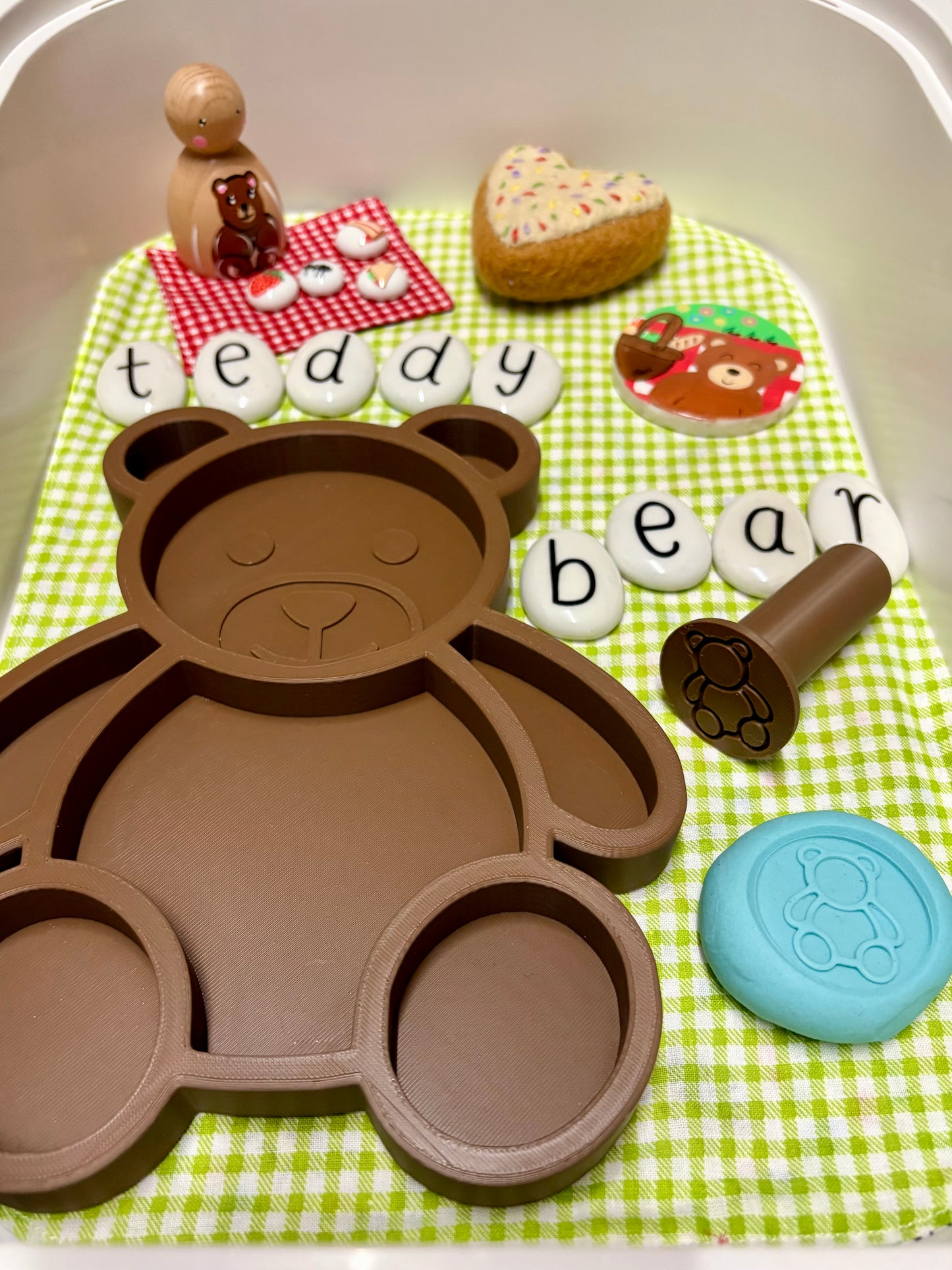 Teddy Bear Sensory Tray Large