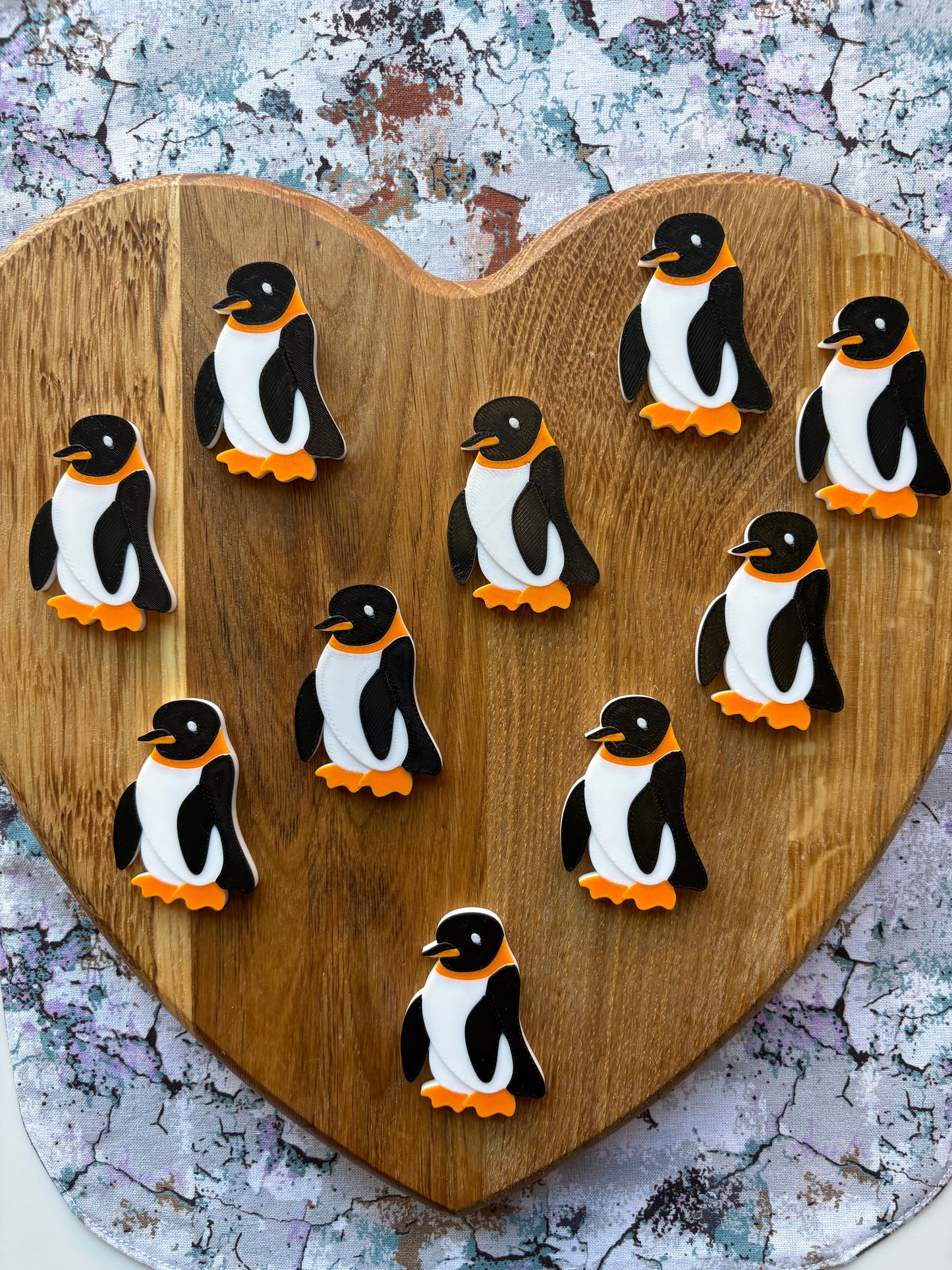 Penguin Counting Tokens Set of 10