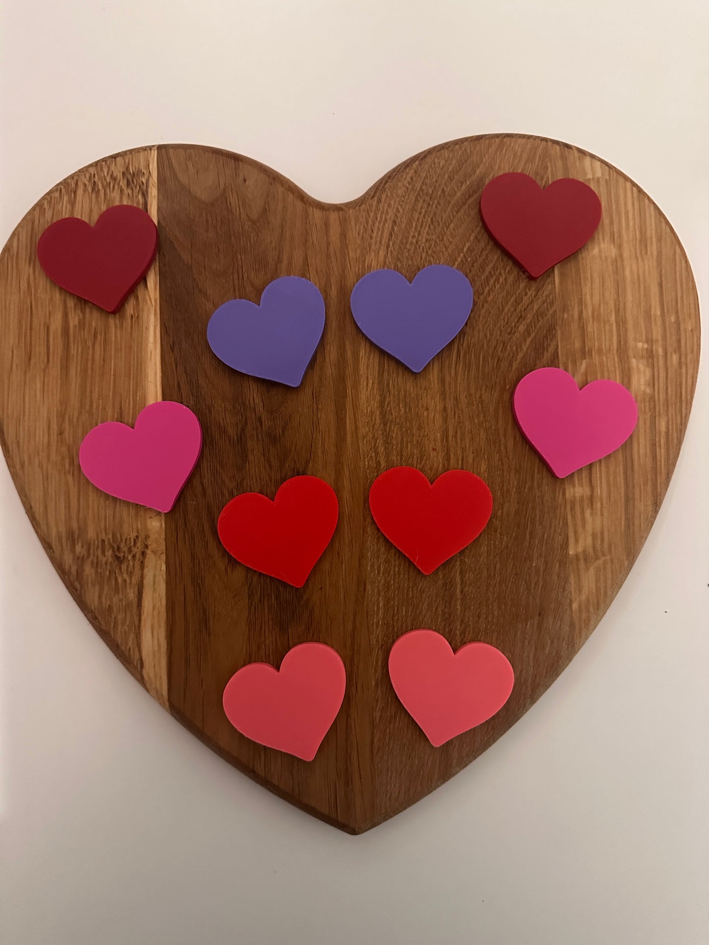 Heart Counting Tokens Set of 10