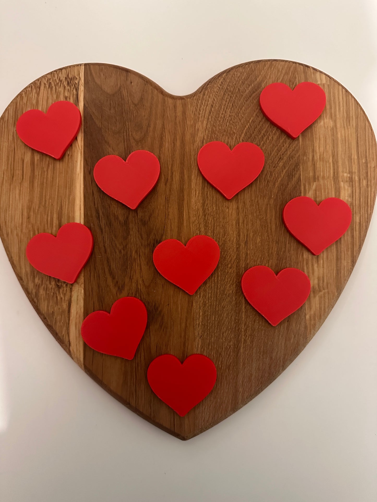 Heart Counting Tokens Set of 10