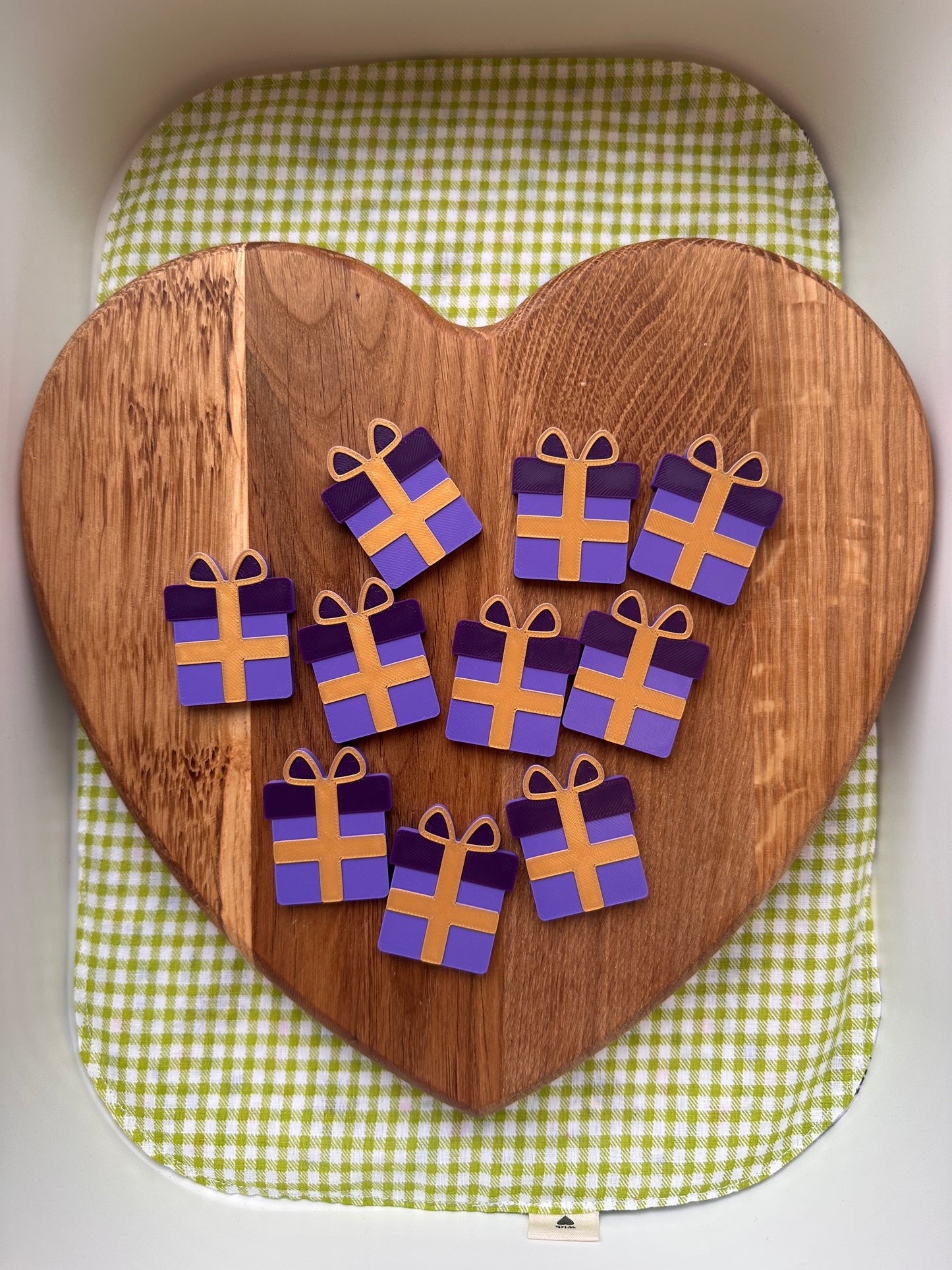 Present Counting Tokens Set of 10