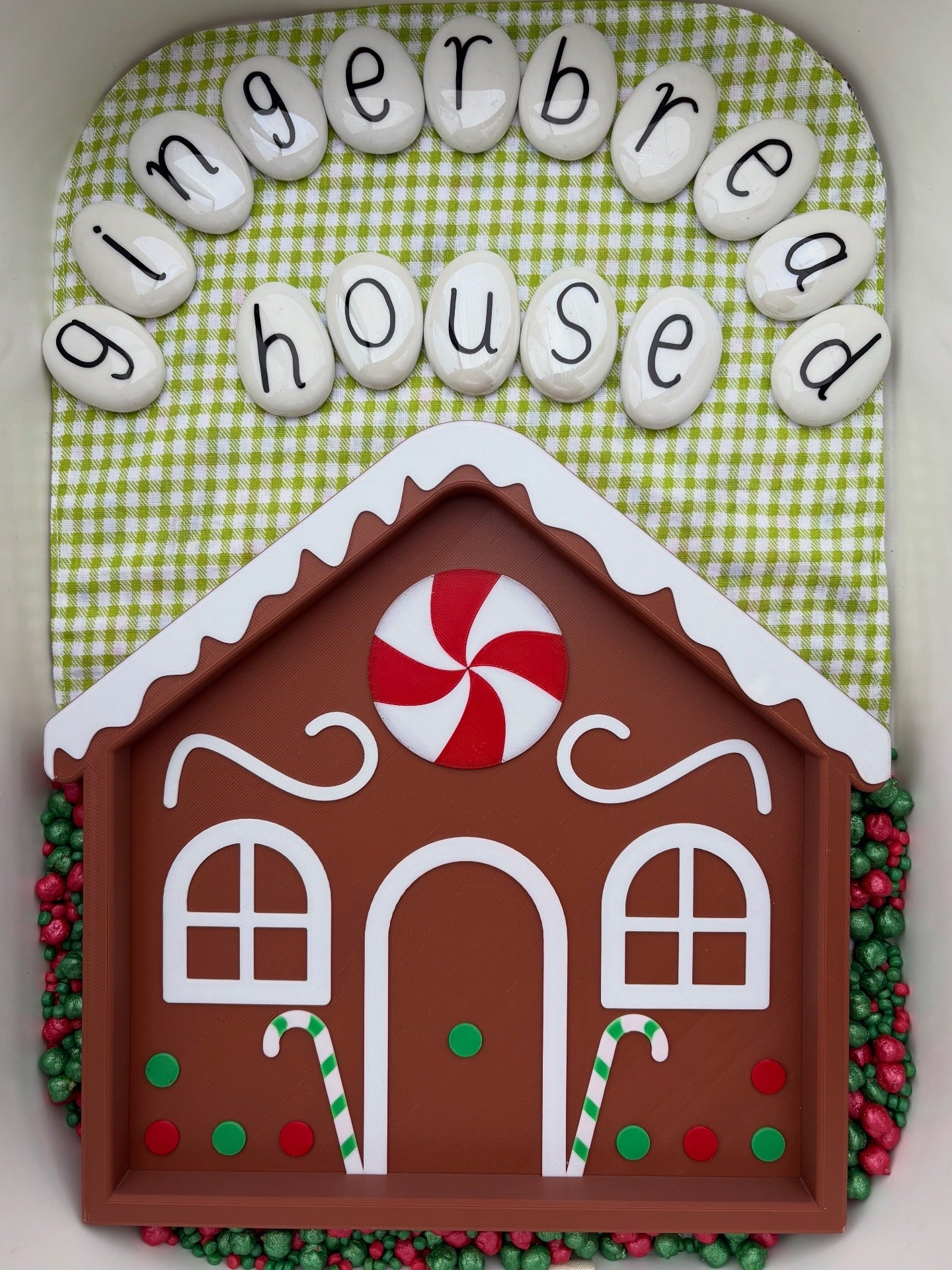 Gingerbread House Sensory Tray Large