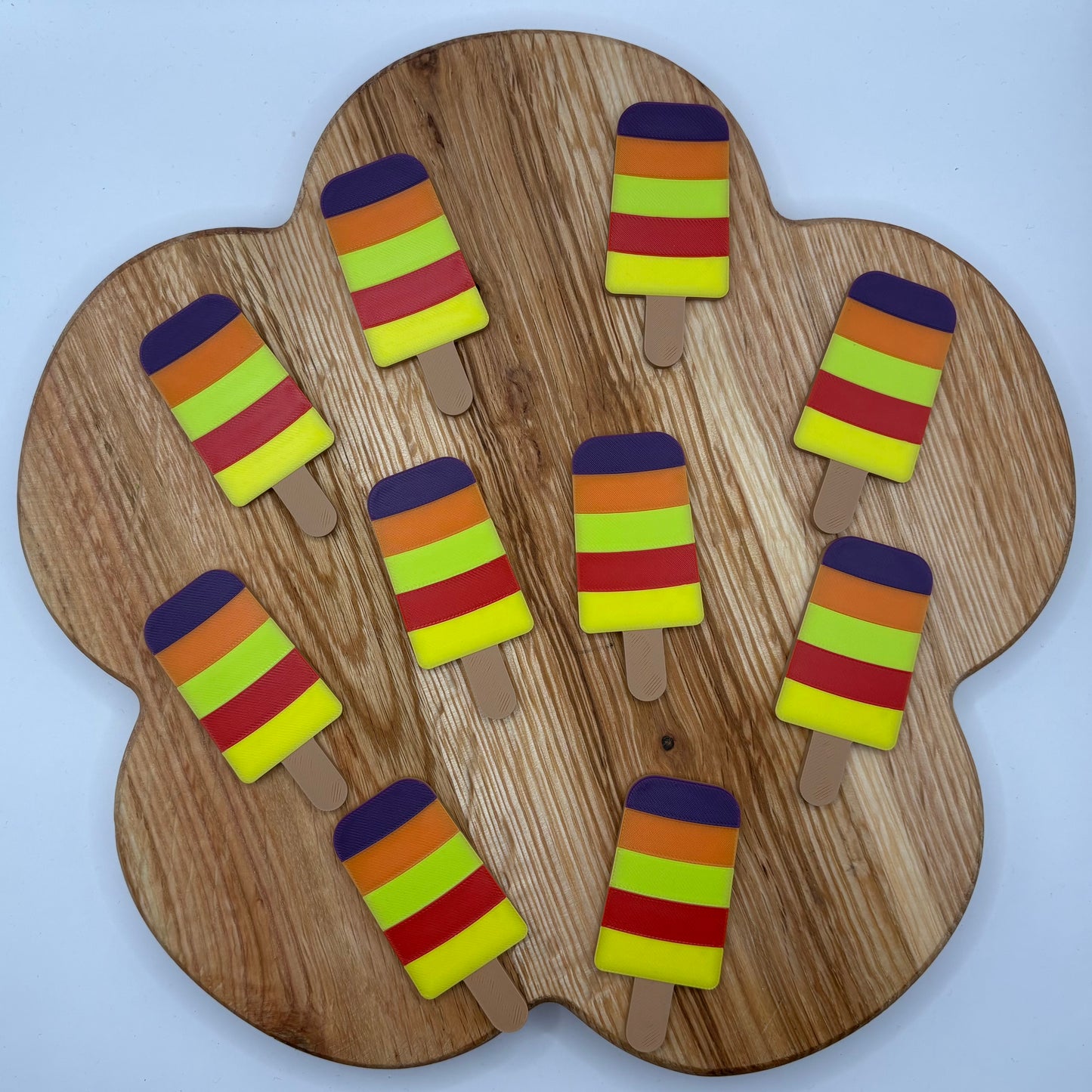 Ice Cream Lolly Counting Tokens