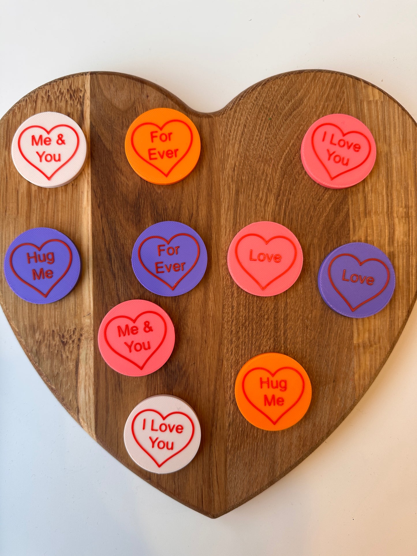 Love Heart Counting Tokens