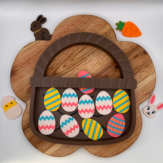 Easter Egg Basket Sensory Tray
