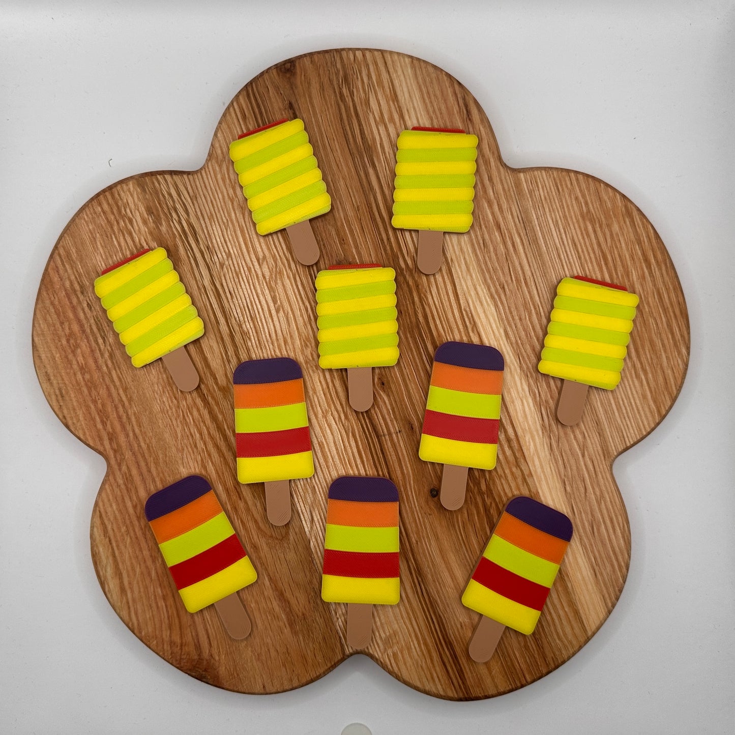 Ice Cream Lolly Counting Tokens