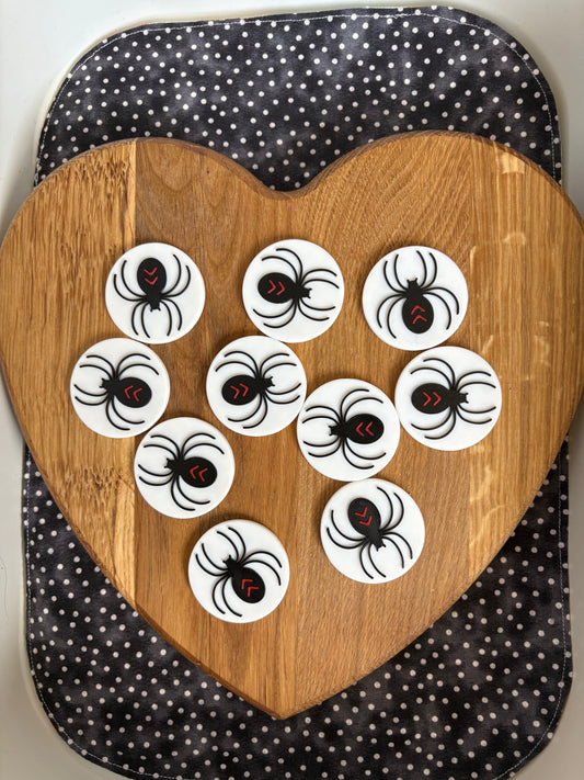 Spider Counting Tokens Set of 10
