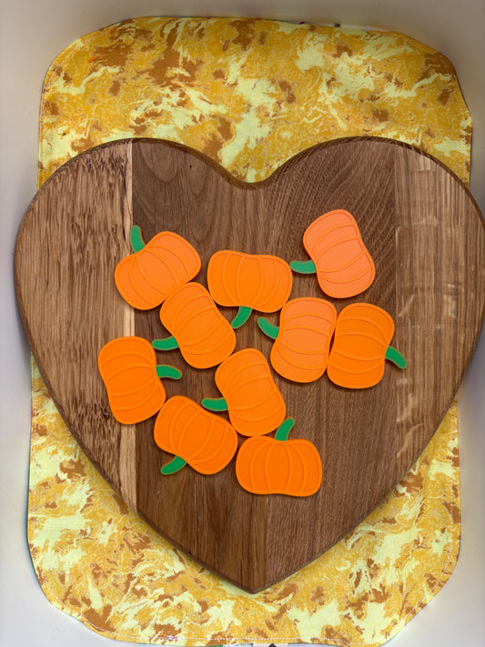 Pumpkin Counting Tokens Set of 10