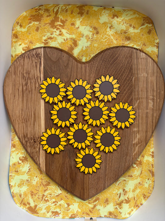 Sunflower Counting Tokens Set of 10