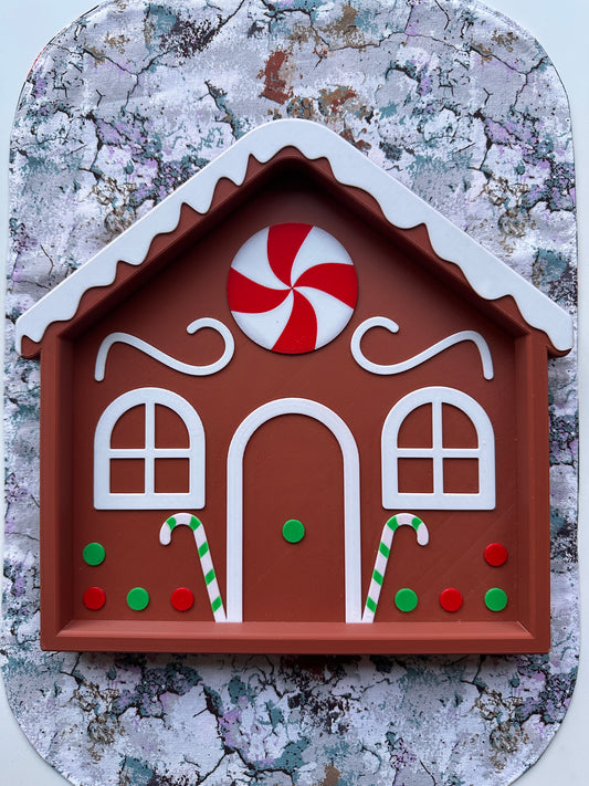 Gingerbread House Sensory Tray Large