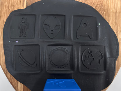Space Cube Playdough Stamper