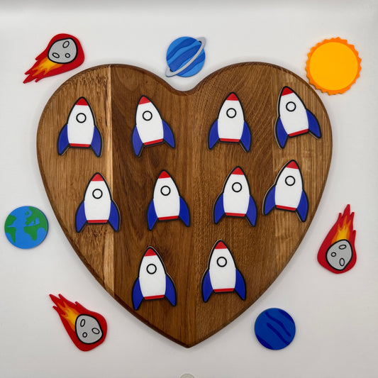 Rocket Ship Counting Tokens Set of 10