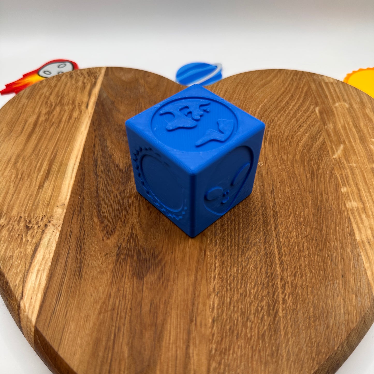 Space Cube Playdough Stamper