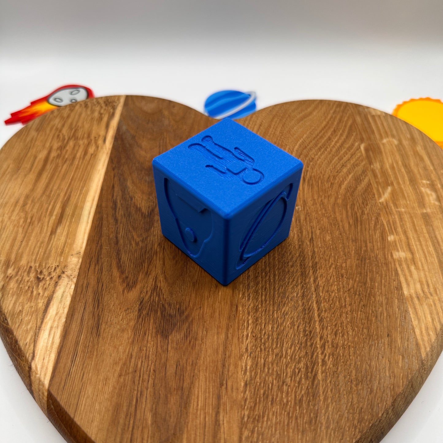 Space Cube Playdough Stamper