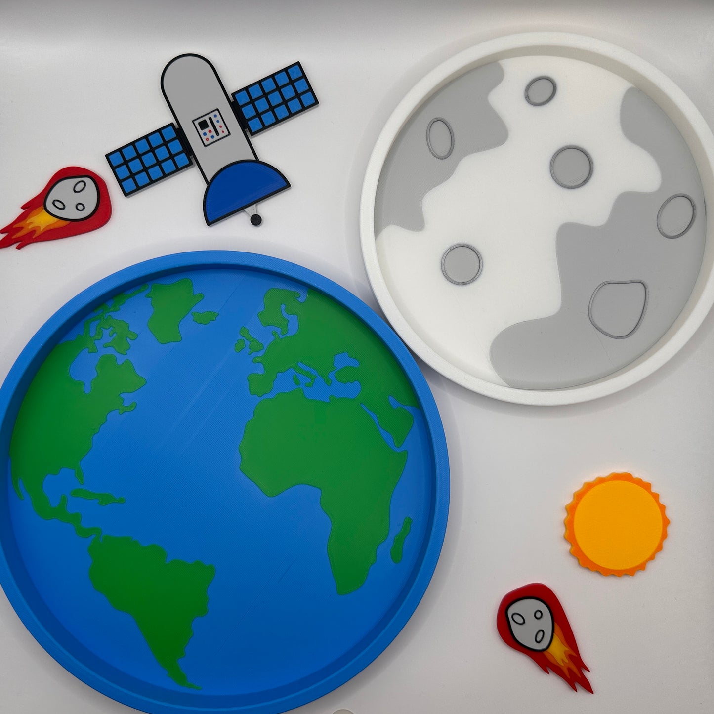 Earth & Moon Sensory Trays