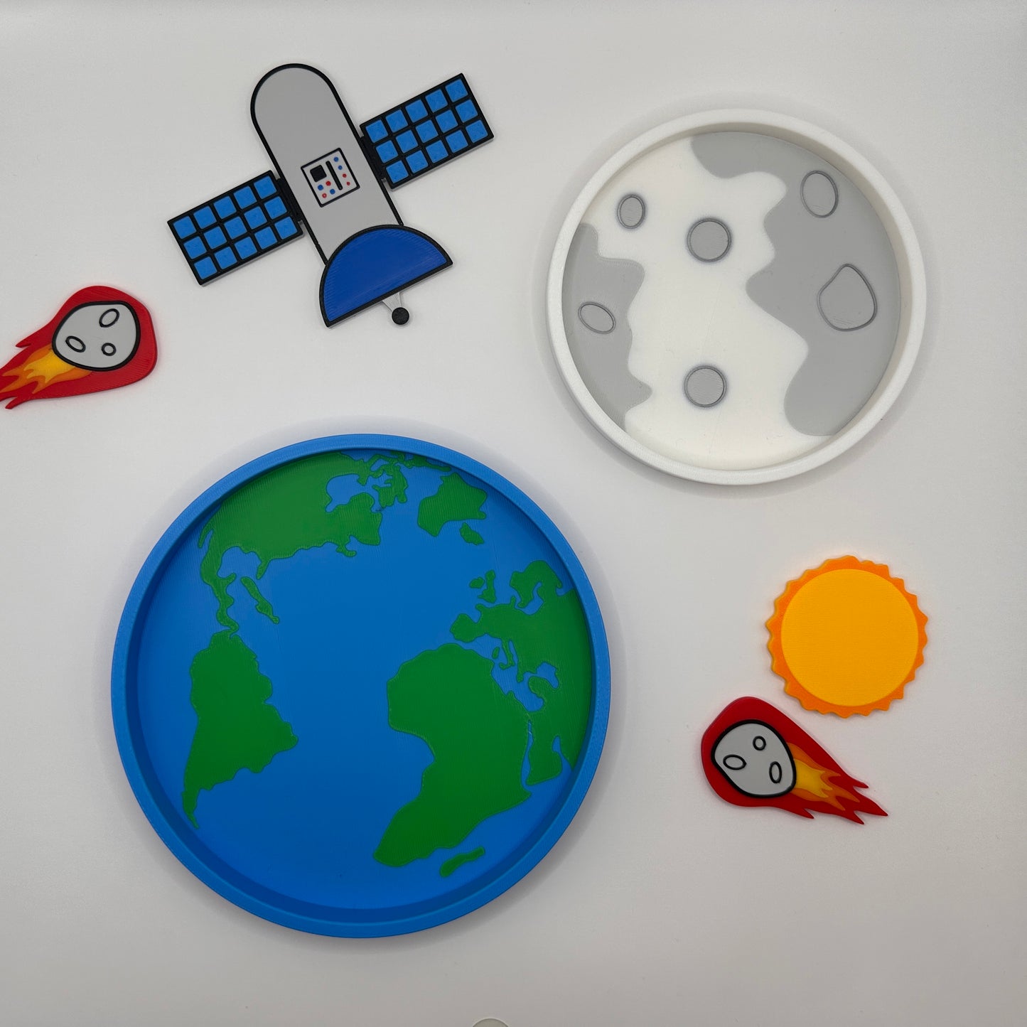 Earth & Moon Sensory Trays