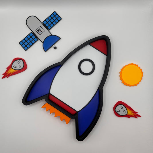 Rocket Ship Sensory Tray