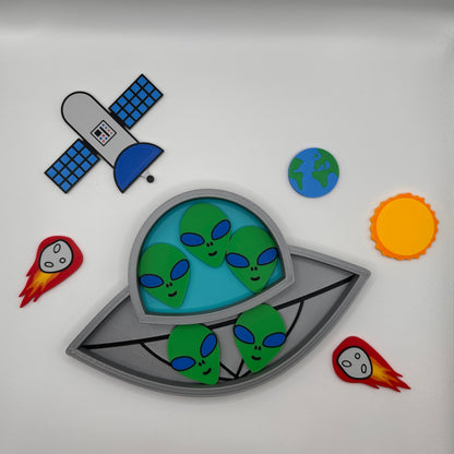 Flying Saucer Sensory Tray Set