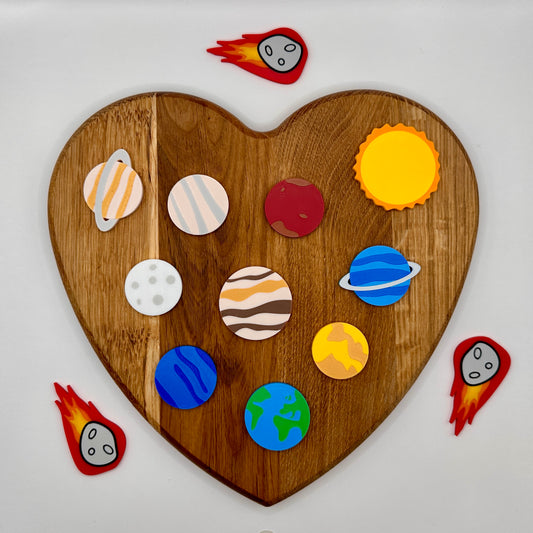 Solar System Counting Tokens Set of 10