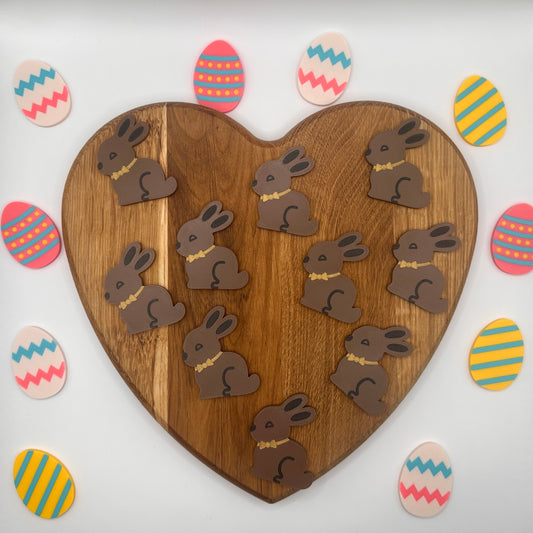 Chocolate Easter Bunny Counting Tokens
