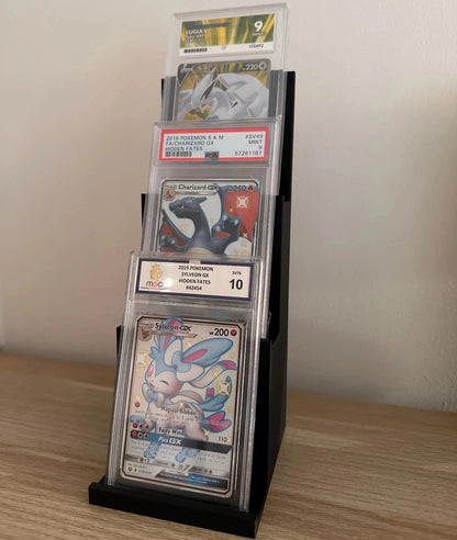 Pokemon Graded Card Display Stands Displays Up To 9 ACE PSA Graded Cards